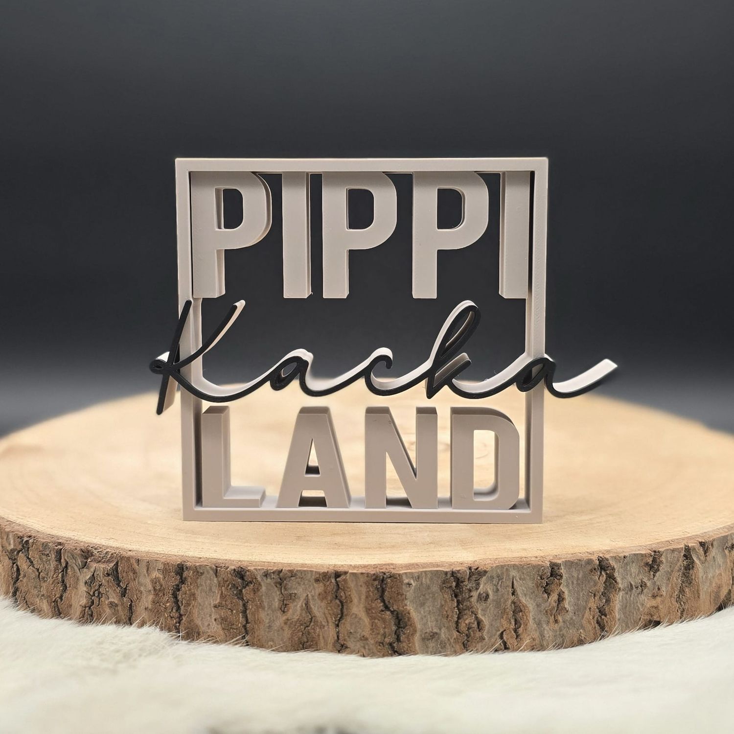 Aufsteller Pippi kacka Land Aufsteller Pippi kacka Land