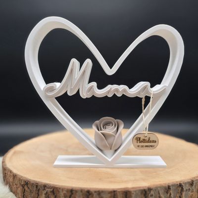 Mama Herz mit Rose Mama Herz mit Rose