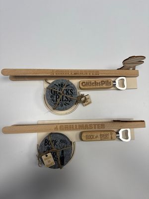 Männer Set - Grillzange, Flaschenöffner & Untersetzer Männer Set - Grillzange, Flaschenöffner & Untersetzer