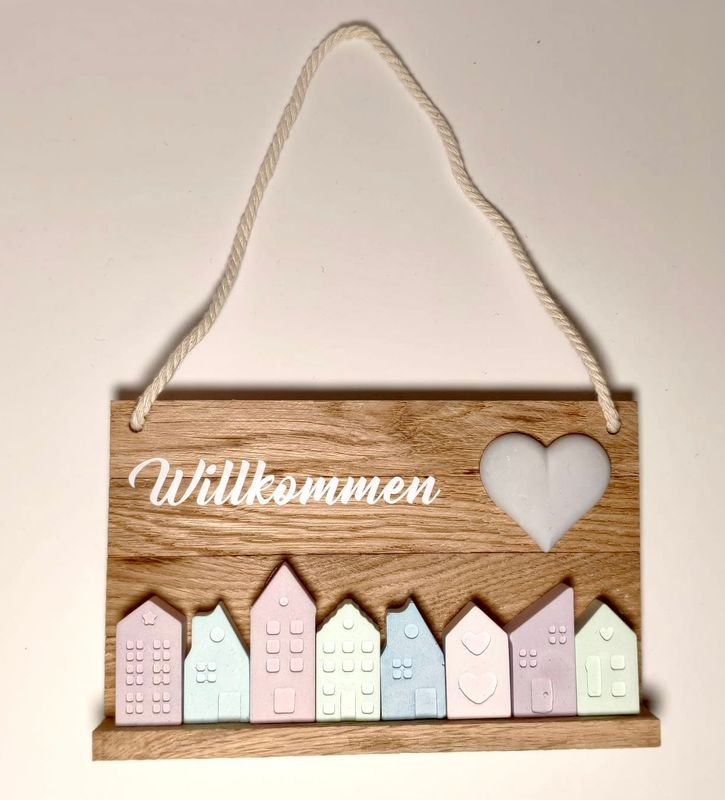 Schild Schild "Willkommen"