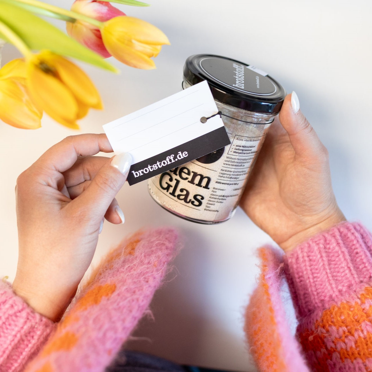 Frohe Ostern - Geschenkanhänger (Brot)