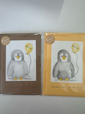 Grußkarte Pinguin