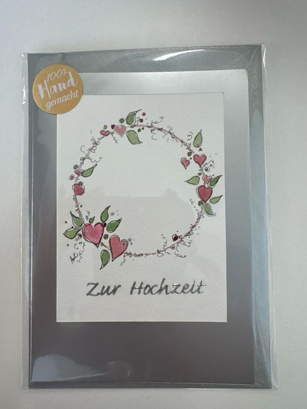 Grußkarte "zur Hochzeit"