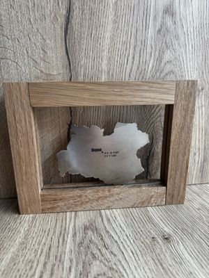 Holzrahmen mit dem Kreis Soest Individuell mit Koordinaten Holzrahmen mit dem Kreis Soest Individuell mit Koordinaten