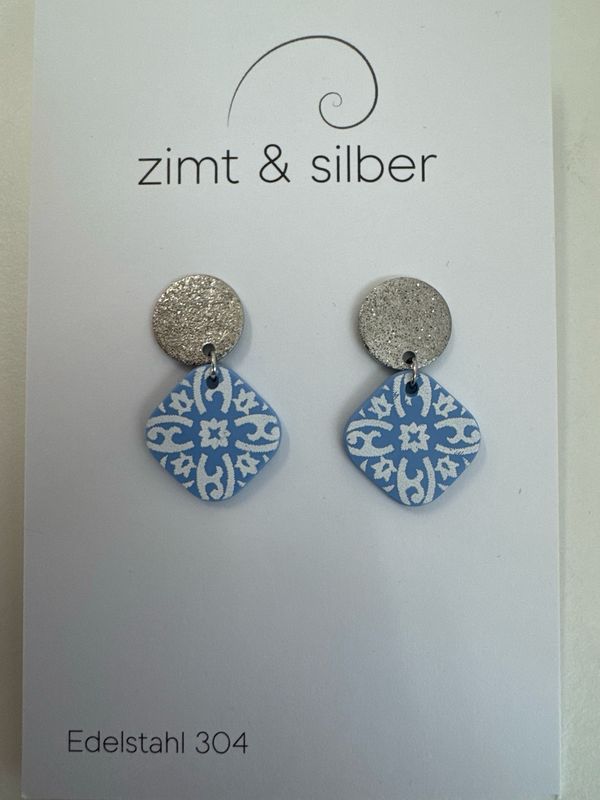 Ohrringe Edelstahl blau Ohrringe Edelstahl blau