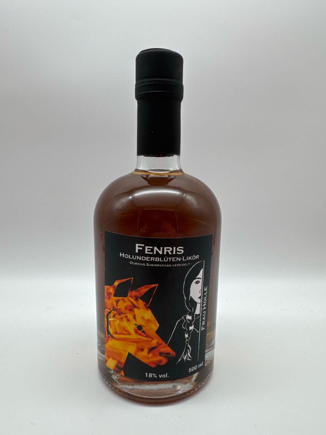 Holunderblütenlikör durchs Sherryfass veredelt Frau Holle 0,5l