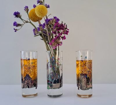 Pinnecken - Schnapsglas mit Kirmesmotiv Pinnecken - Schnapsglas mit Kirmesmotiv