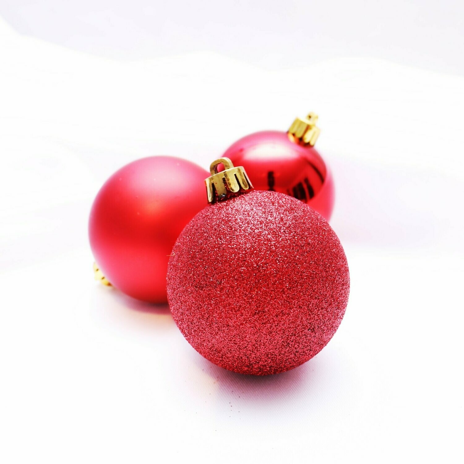 Weihnachtskugel rot Ø6cm - 10 Stk.