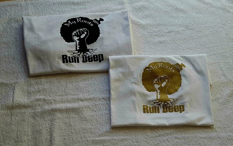 My Roots Run Deep Unisex t-shirt (White &amp; Black/Gold)