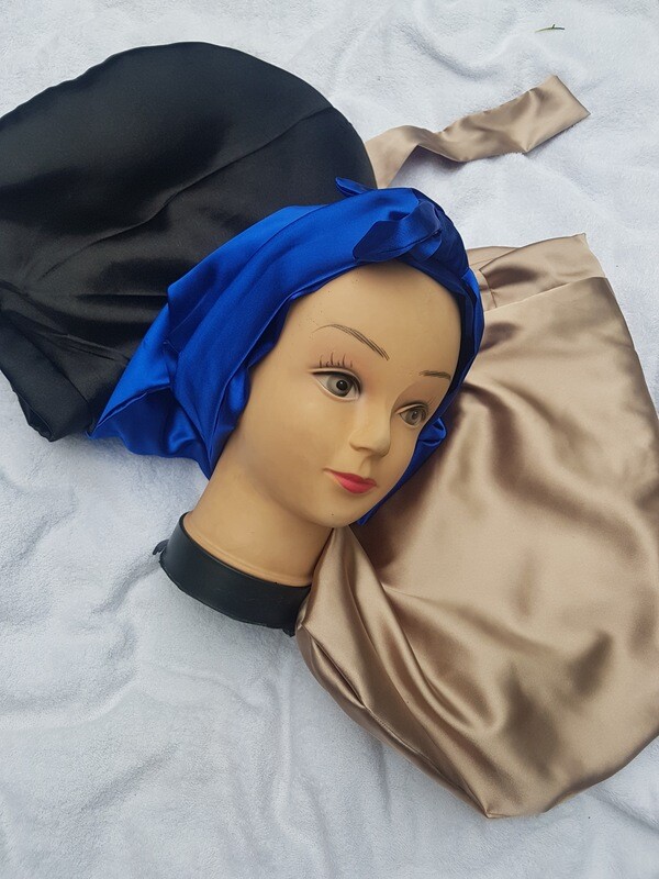 Satin hair bonnet