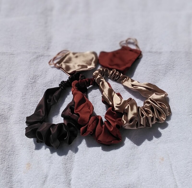 Scrunchie headband and face mask set (Adults)