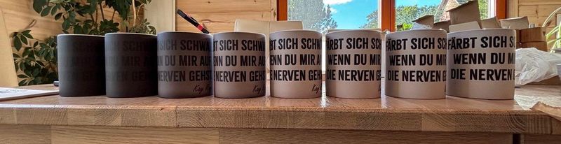 Färbt sich schwarz, wenn du mir auf die Nerven gehst.