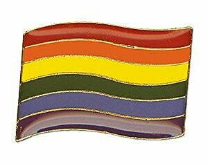 Rainbow Flag (geschwungen)  24mm