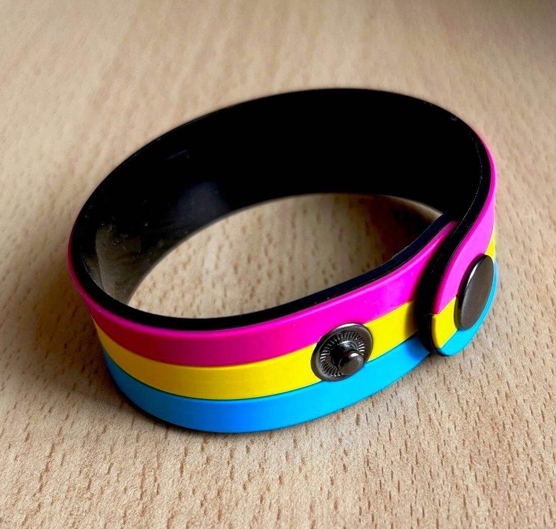 Silikonarmband Pan mit Druckknopf