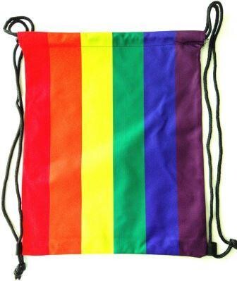 Regenbogen-Turnbeutel vertikal