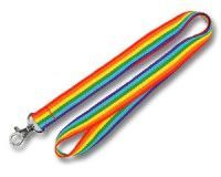 Schlüsselband Regenbogen lang