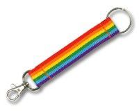 Schlüsselband Regenbogen kurz