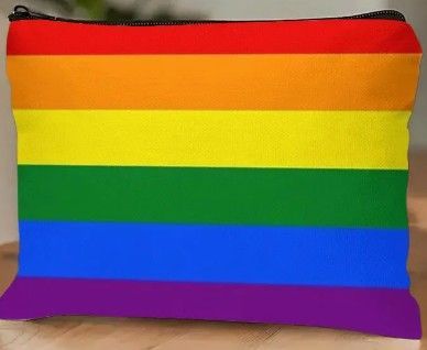 Regenbogen Make-Up-Tasche
