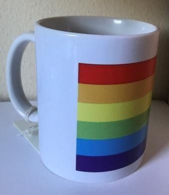 Kaffeebecher Regenbogen
