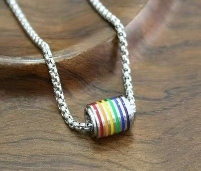 Metallkette Regenbogenzylinder