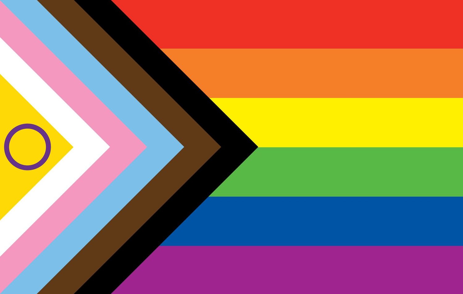 Flagge Progress Pride-Inter 90*150