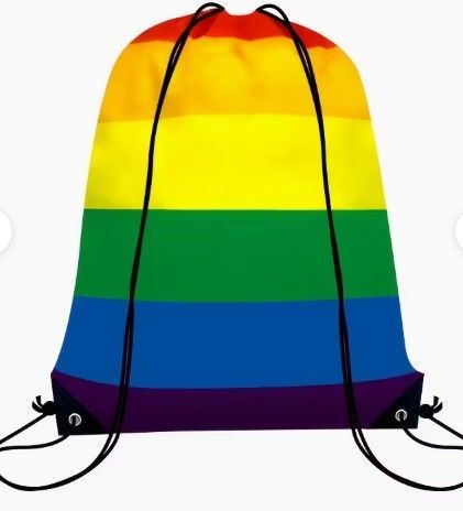 Regenbogen-Turnbeutel horizontal