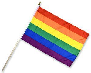 Flagge Regenbogen 60*45cm