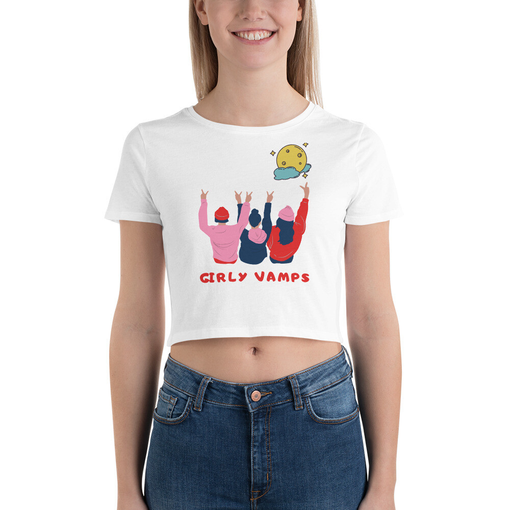 Girly Vamps Crop Tee