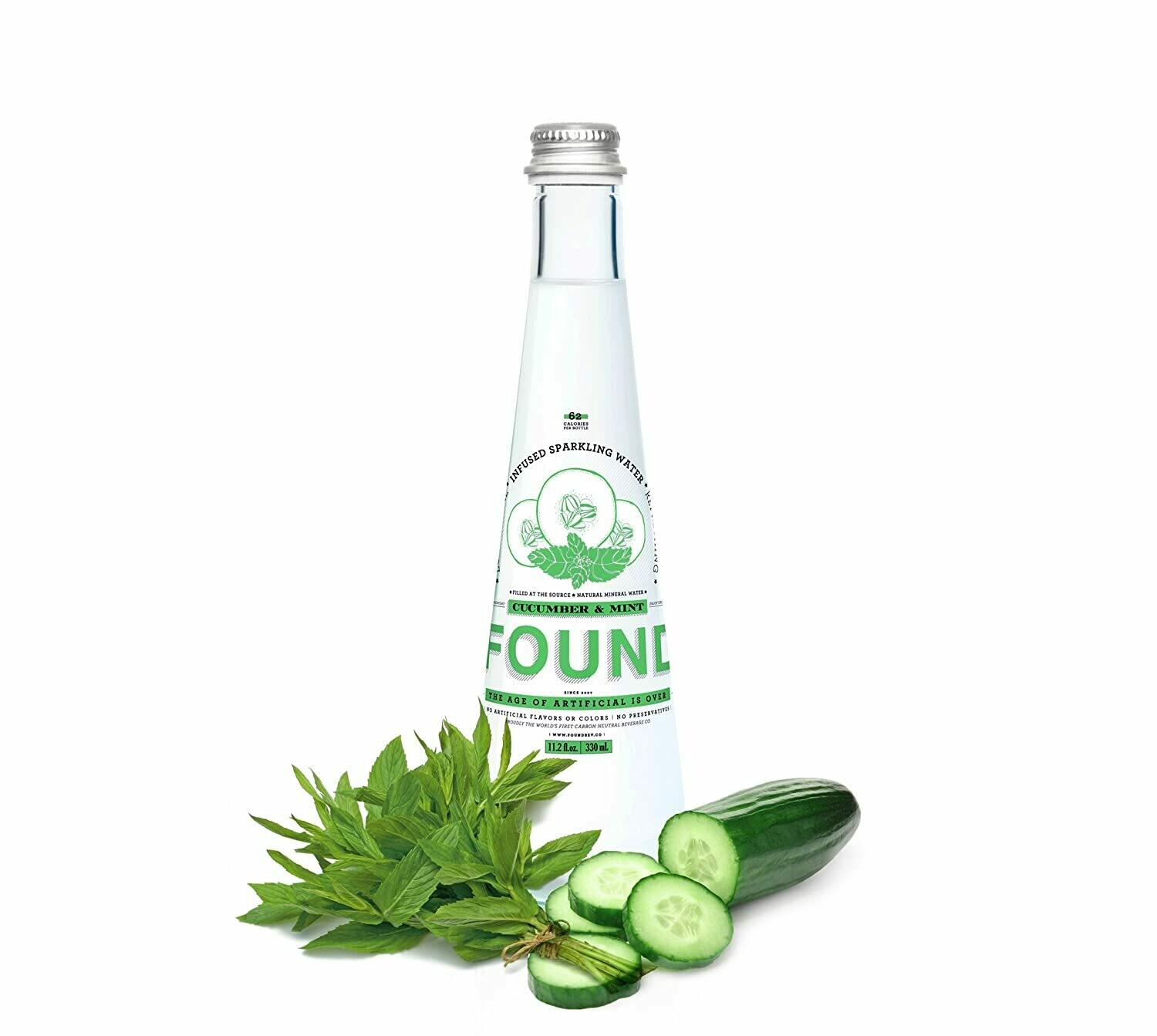 Found Cucumber Mint Sparkling Water Found Cucumber Mint Sparkling Water