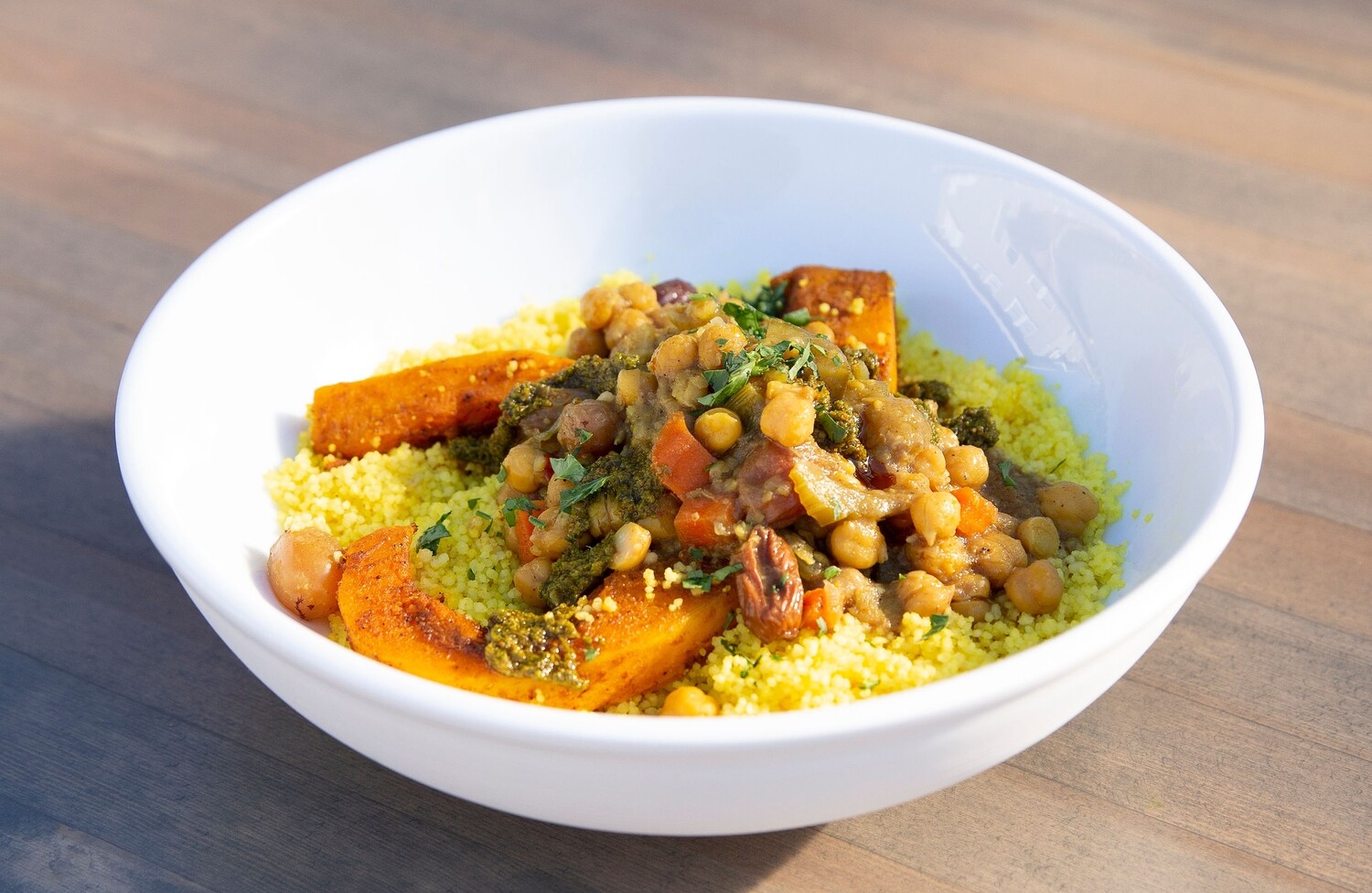 Vegetable Tagine with Couscous & Chermoula Vegetable Tagine with Couscous & Chermoula