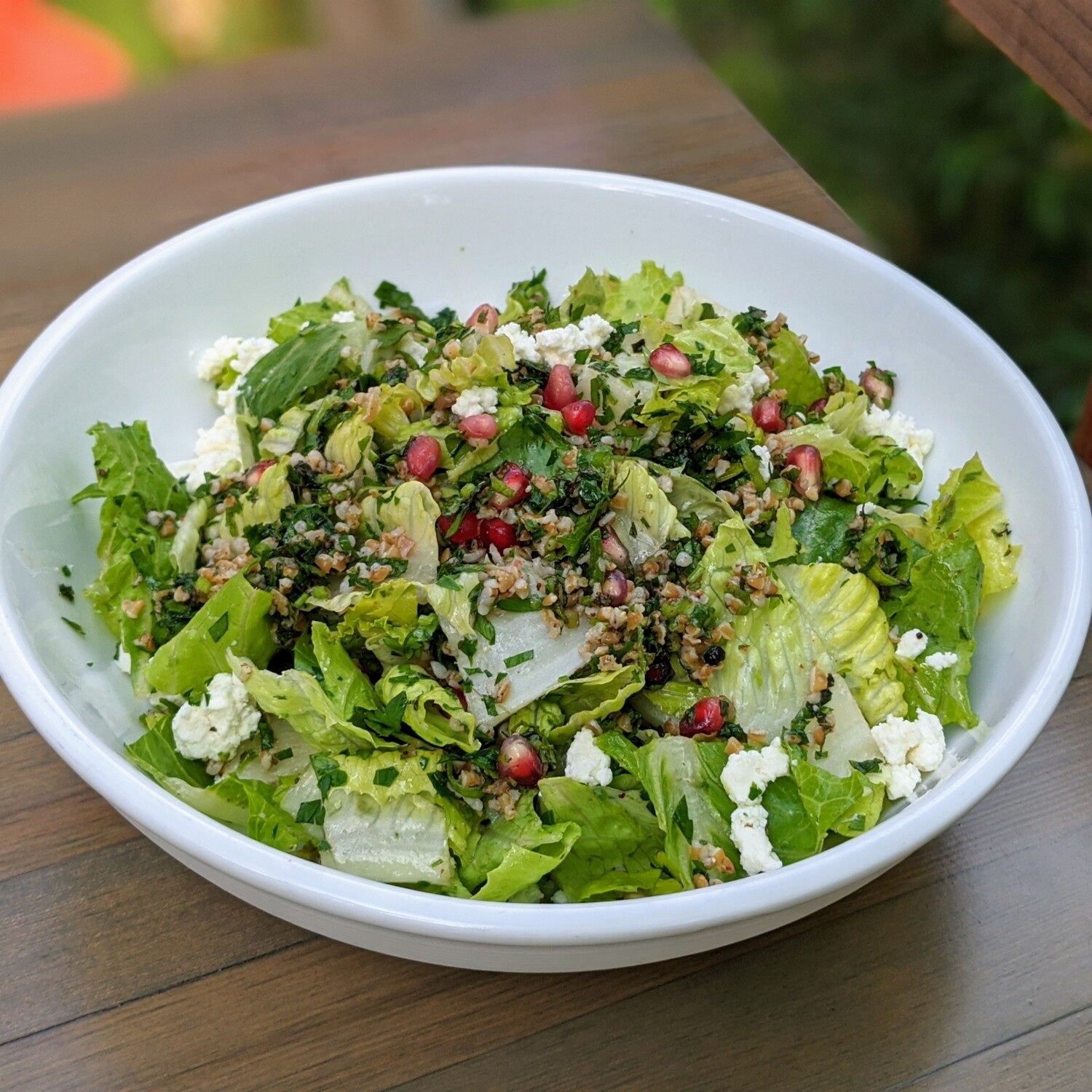 Pomegranate Tabbouleh with Romaine & Feta Pomegranate Tabbouleh with Romaine & Feta