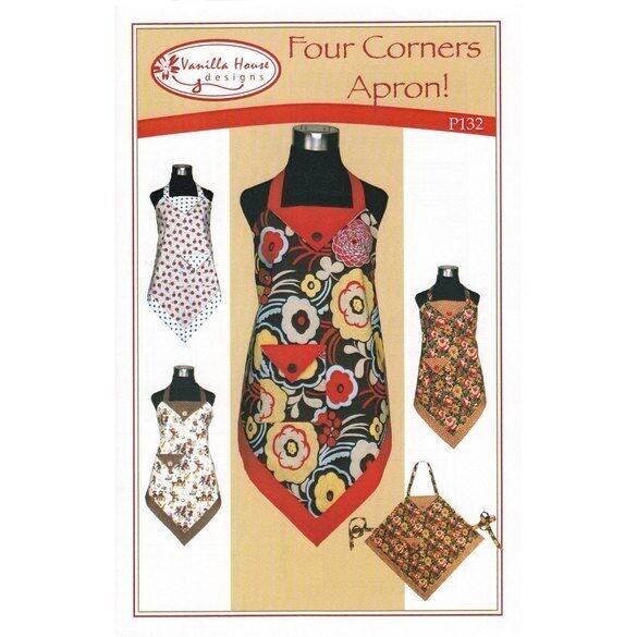 Fou Rcorners Apron Pattern Four Corners Apron Pattern P132 – Store – HollyDee Quilts