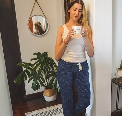 Set Pijama Pantalón y Tank Twilight Blue