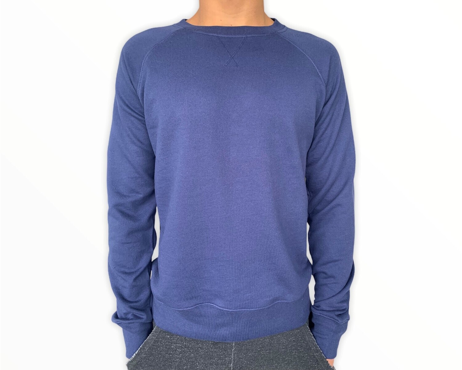 Sweatshirt Unisex de Franela Perchada - Bleu