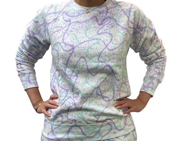 Sweatshirt Unisex de Franela Perchada - Tie Dye Mix