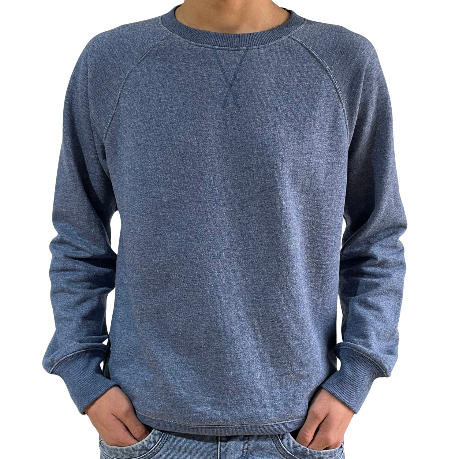 Sweatshirt Unisex de Franela Perchada - Denim Blue
