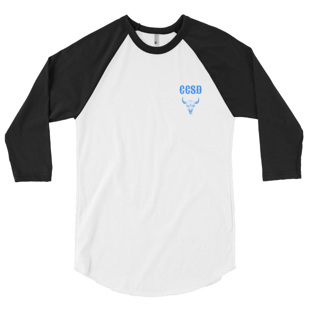 3/4 sleeve raglan shirt - Small CCSD Logo