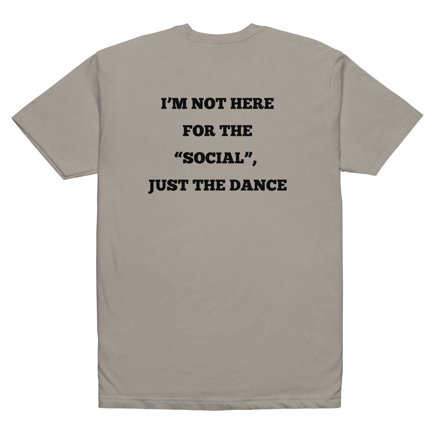 Not here for the "social" - black lettering