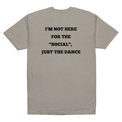 Not here for the "social" - black lettering