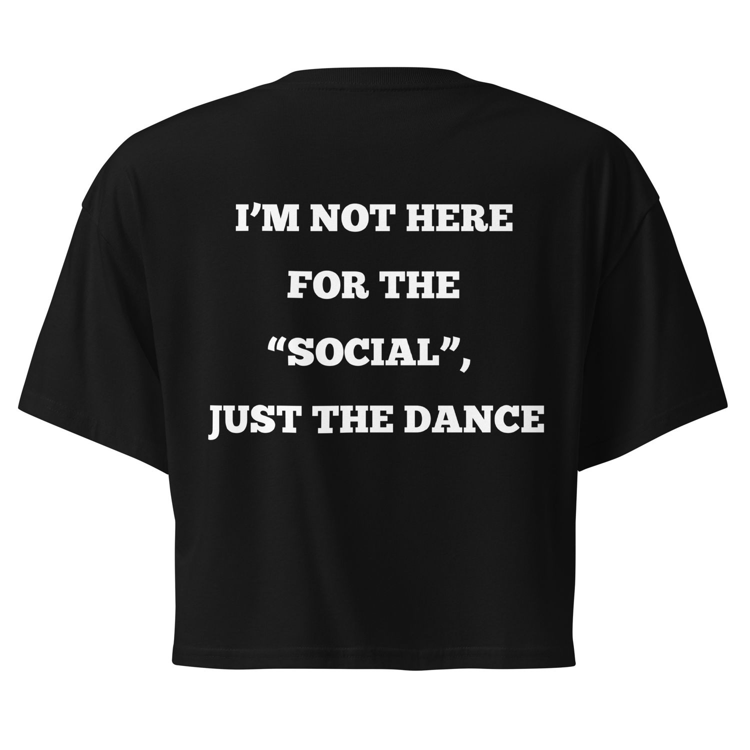 Not here for the "social" - white lettering