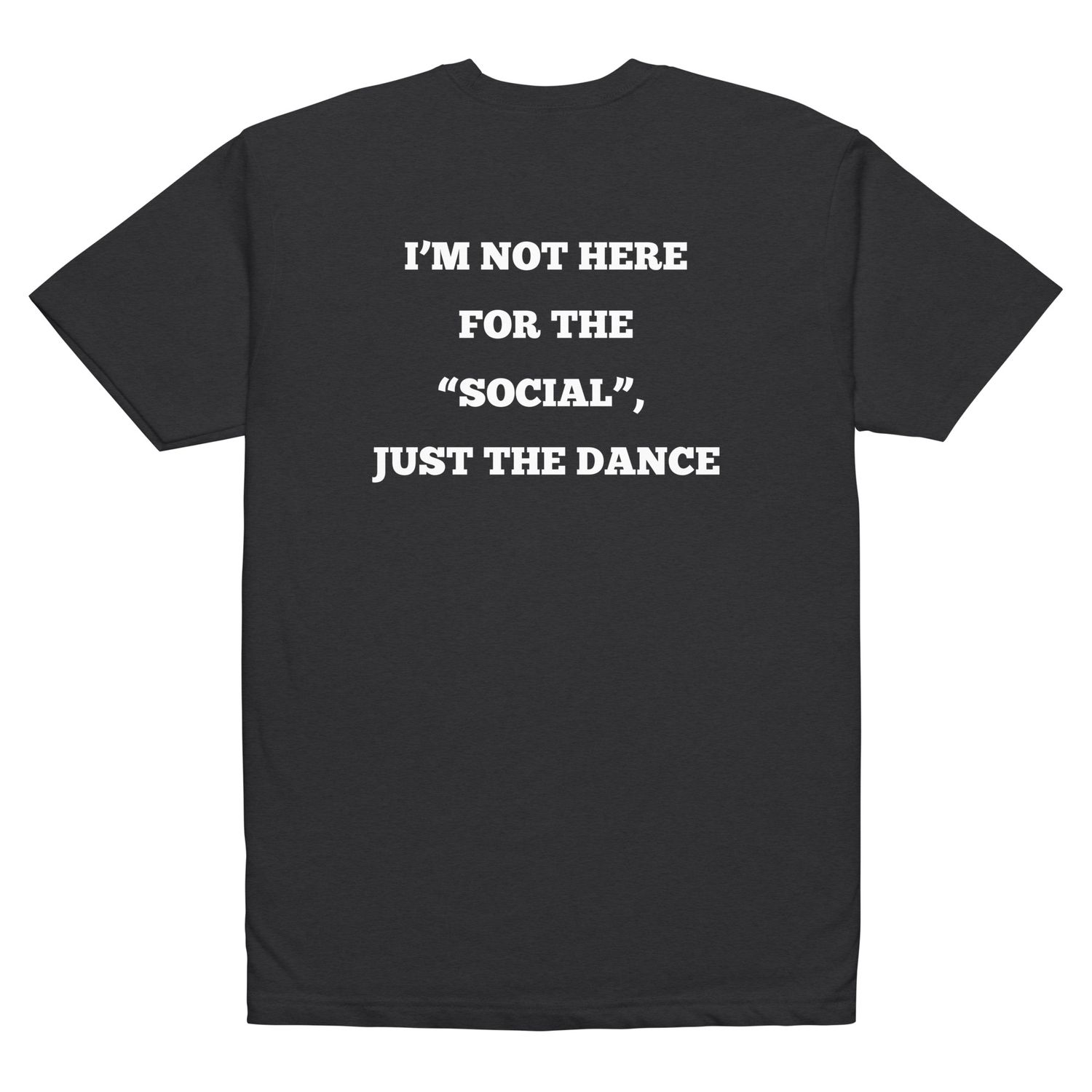 Not here for the "social" - white lettering
