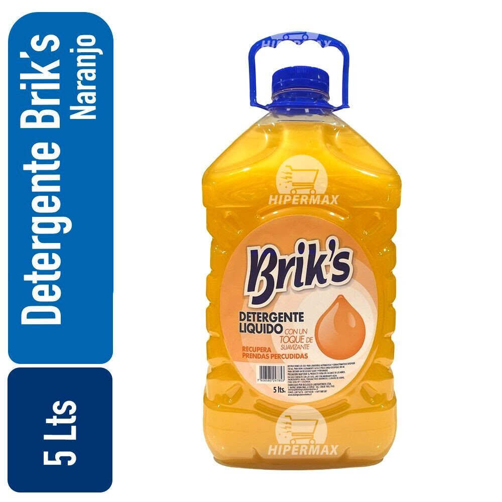 Detergentes Briks Naranjo 5 Lts