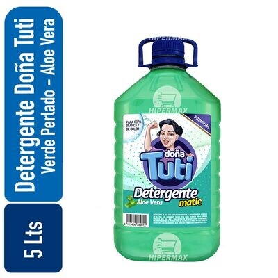 Detergente Doña Tuti Verde Aloe Vera 5 Lts