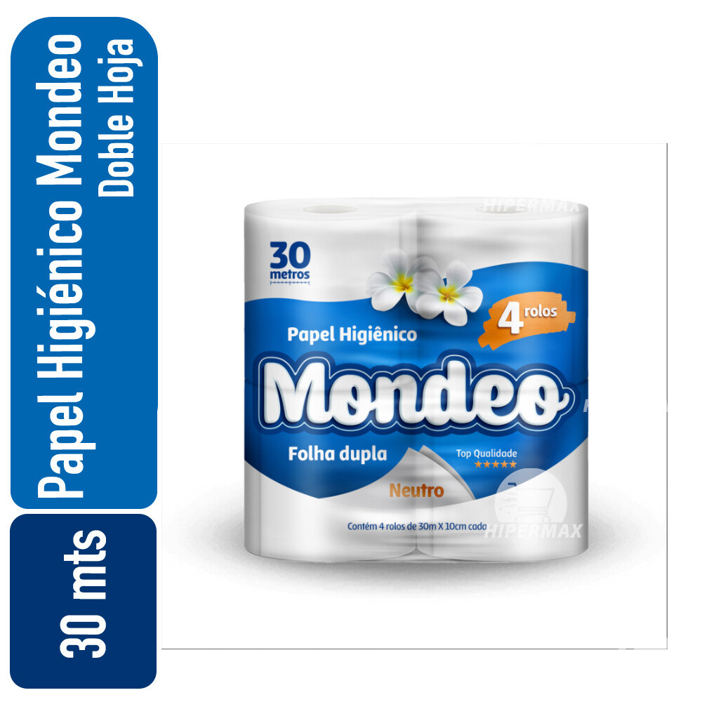 Papel Higiénico Mondeo 30mts (Pack 4)