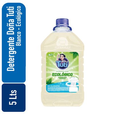 Detergente Doña Tuti Blanco Ecológico Perlado 5 Lts