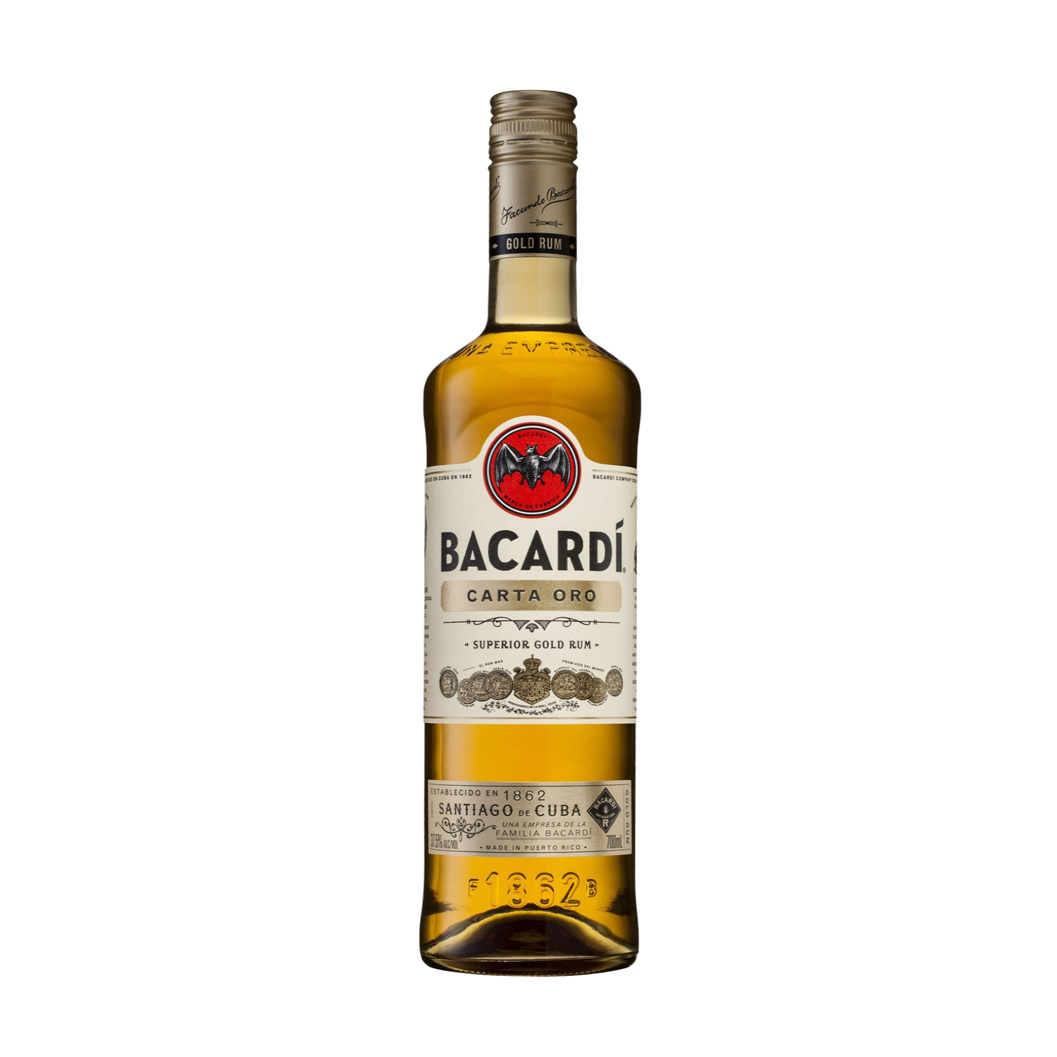 Ron Bacardi Carta Oro 750cc (40°)