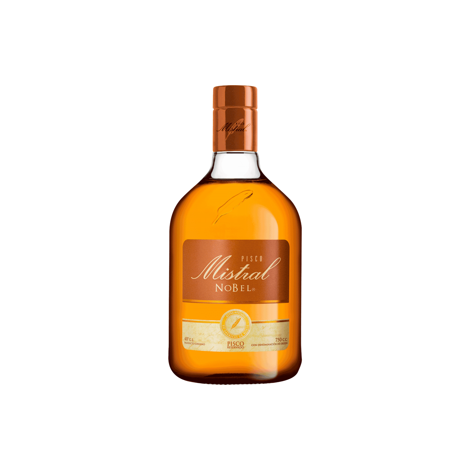 Pisco Mistral Nobel (40º) 750cc