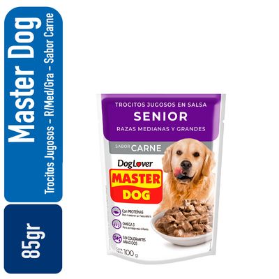 MasterDog Senior R/Med-Grande Carne 100gr