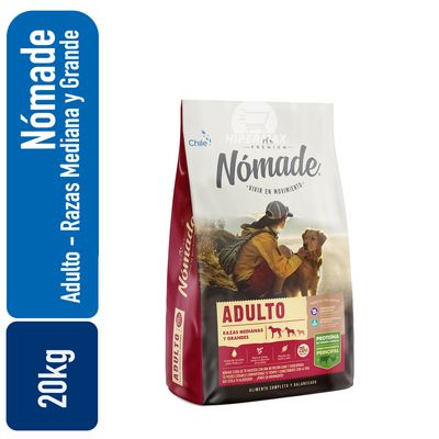 Nomade Perro Adulto Razas medianas y grandes 20kg