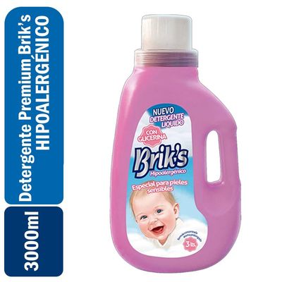 Detergente Premium Briks Hipoalergenico 3 Lts